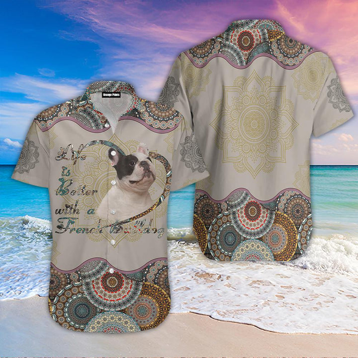 French Bulldog Dog Aloha Hawaiian Shirt | For Men & Women | HW576-BehighStyle