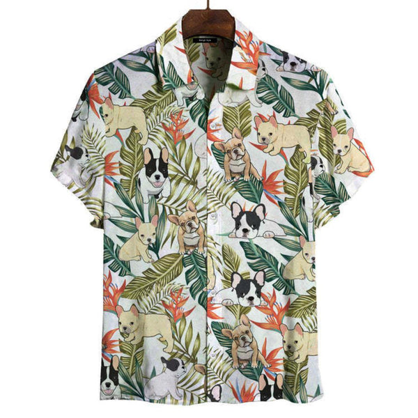 French Bulldog Funny Summer Hawaiian Shirt | For Men & Women | HW204-BehighStyle