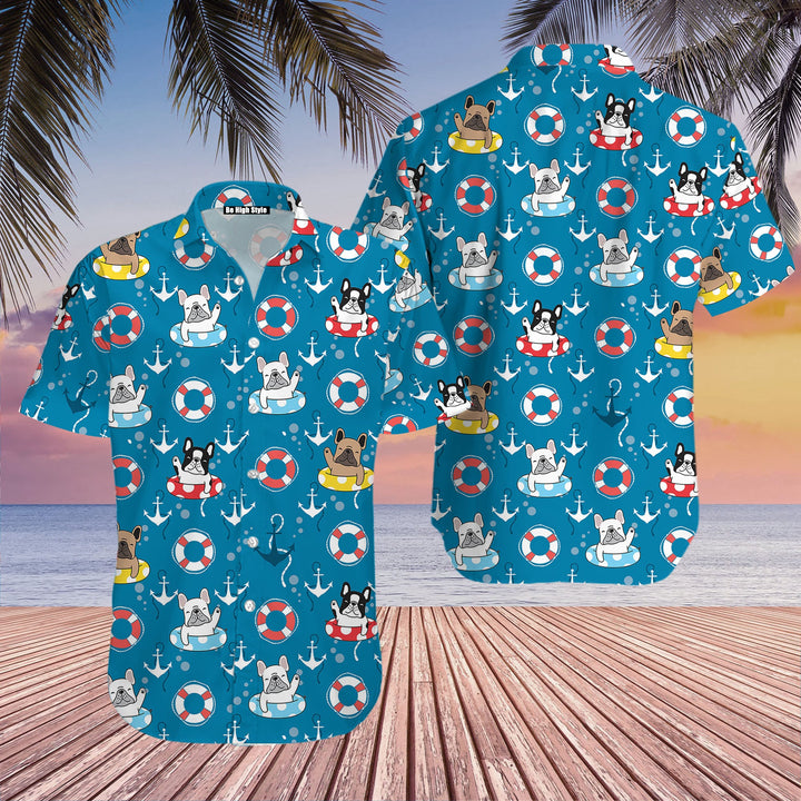 French Bulldog Funny Summer Hawaiian Shirt | For Men & Women | HW205-BehighStyle