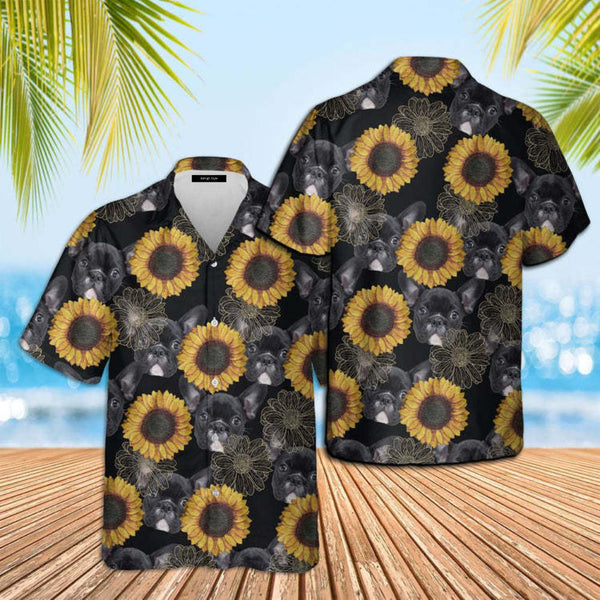 French Bulldog Lovers Sunflower Hawaiian Shirt | For Men & Women | HW203-BehighStyle