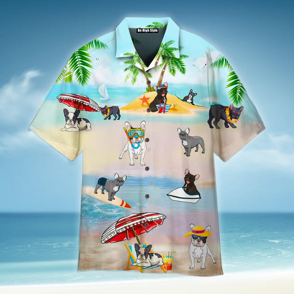 French Bulldogs At The Beach Hawaiian Shirt | HW208