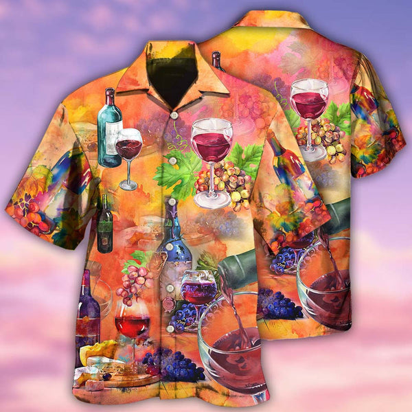 Wine Working From Nine To Wine Hawaiian Shirt | HW3470