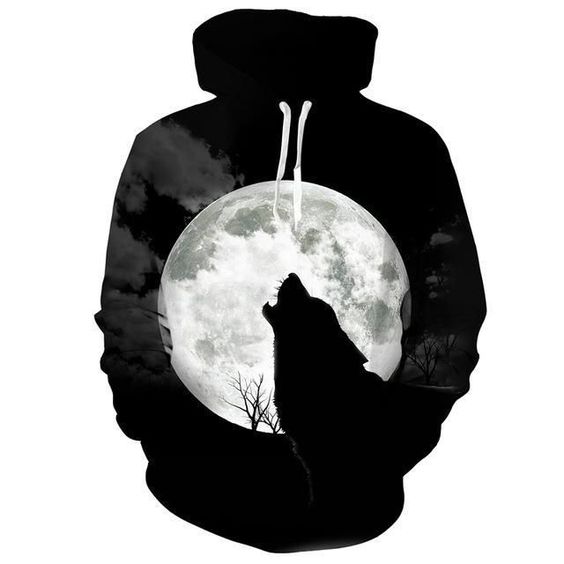 Full Moon Howling Wolf 3D All Over Print | For Men & Women | Adult | HP444-BehighStyle