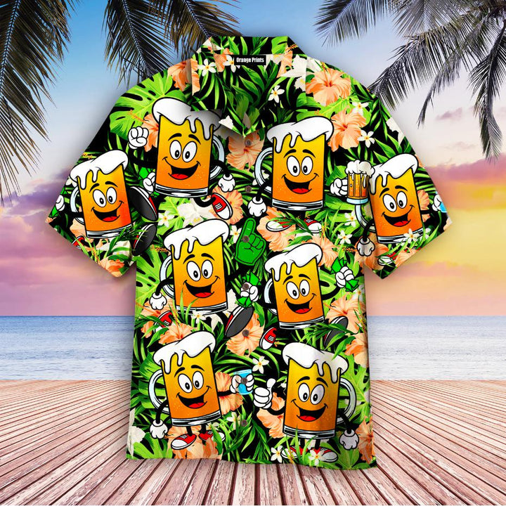 Funny Beer Mugs Aloha Hawaiian Shirt | For Men & Women | HW483-BehighStyle