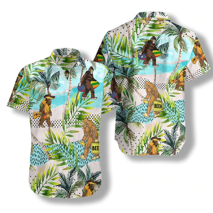 Funny Bigfoot Summer Cool Design Aloha Hawaiian Shirt | For Men & Women | HW1072-BehighStyle