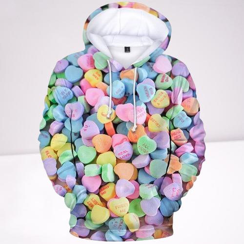 Funny Candy Heart 3D All Over Print | Adult | HP2291