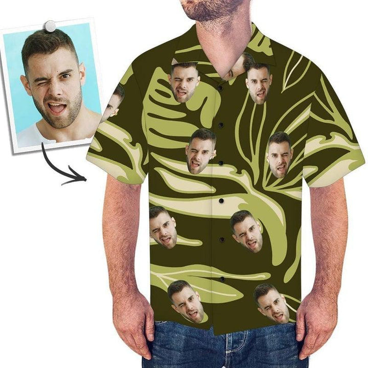 Funny Custom Face Gift For Grandpa Custom Photo Hawaiian Shirt | For Men & Women | P103-BehighStyle