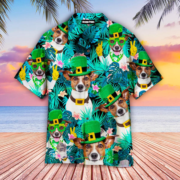 Funny Dog Happy Irish St. Patrick's Day Aloha Hawaiian Shirt | For Men & Women | HW520-BehighStyle