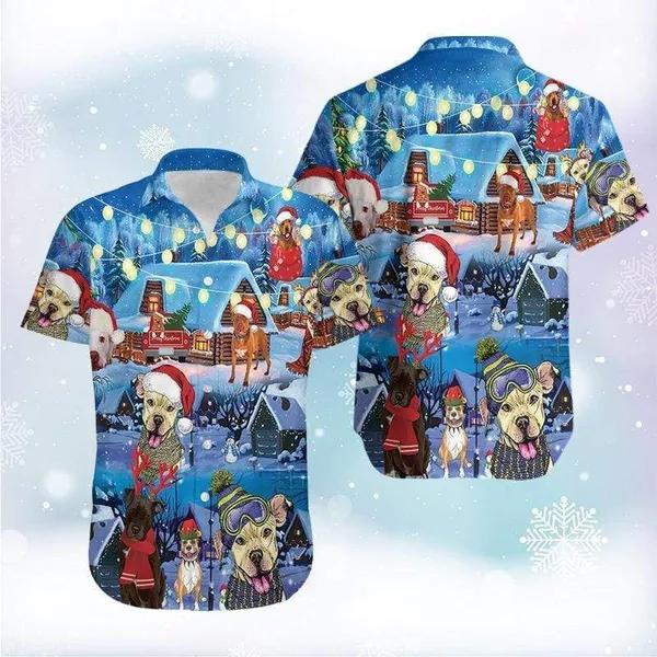 Funny Dog Merry Christmas Aloha Hawaiian Shirt | For Men & Women | HW521-BehighStyle