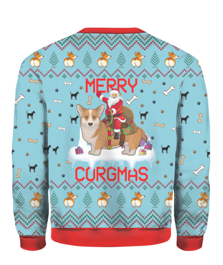 Funny Dog Merry Corgmas Ugly Christmas Sweater | For Men & Women | Adult | US1558-BehighStyle