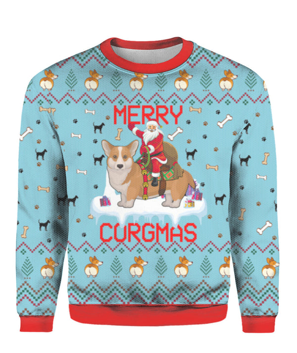 Funny Dog Merry Corgmas Ugly Christmas Sweater | For Men & Women | Adult | US1558-BehighStyle
