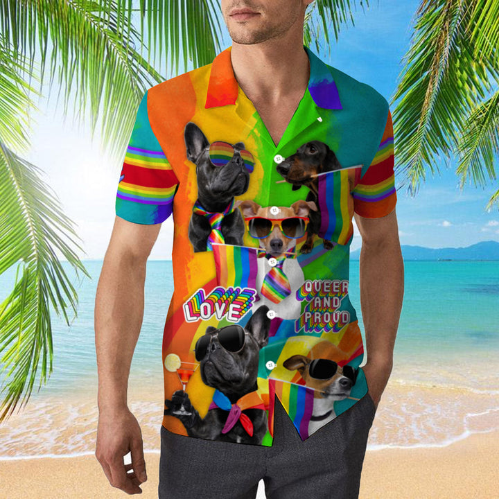 Funny Fride Gay Prench Dog Hawaiian Shirt | For Men & Women | HW2012-BehighStyle