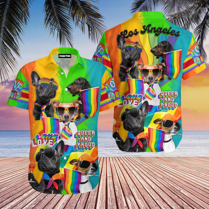 Funny Fride Gay Prench Dog Hawaiian Shirt | For Men & Women | HW2012-BehighStyle