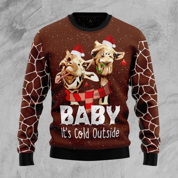 Funny Giraffe Ugly Christmas Sweater | For Men & Women | Adult | US1607-BehighStyle