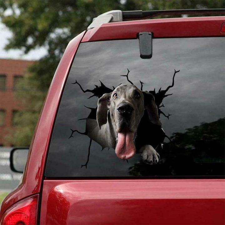 Funny Great Dane Car Decal Sticker | Waterproof | PVC Vinyl | CCS1269-BehighStyle