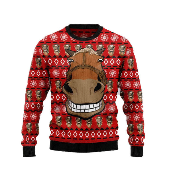 Funny Horse Ugly Christmas Sweater | Adult | US2430