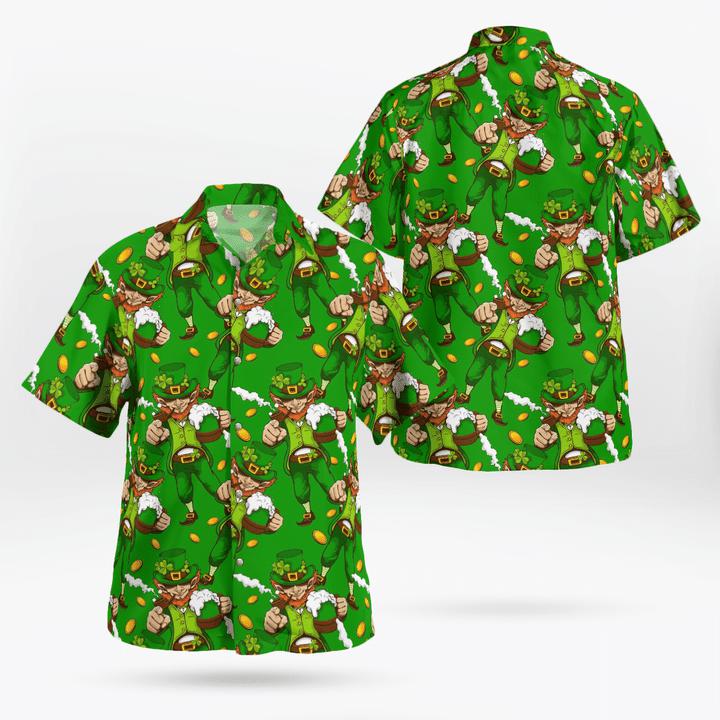 Funny Irish Beer St. Patricks Day Drinking Beer Aloha Hawaiian Shirt | For Men & Women | HW900-BehighStyle