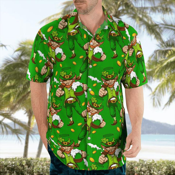 Funny Irish Beer St. Patricks Day Drinking Beer Aloha Hawaiian Shirt | For Men & Women | HW900-BehighStyle