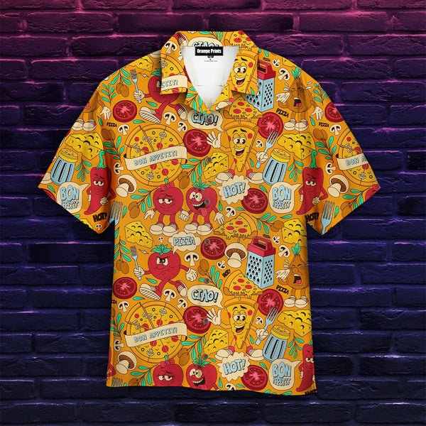 Funny Pizza Aloha Hawaiian Shirt | For Men & Women | HW478-BehighStyle