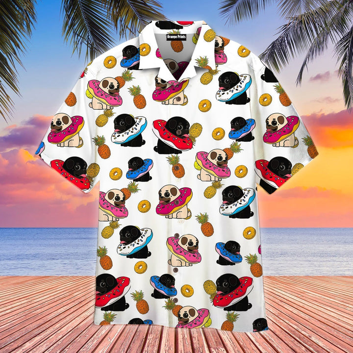 Funny Pug Pineapple Connection Aloha Hawaiian Shirt | For Men & Women | HW771-BehighStyle