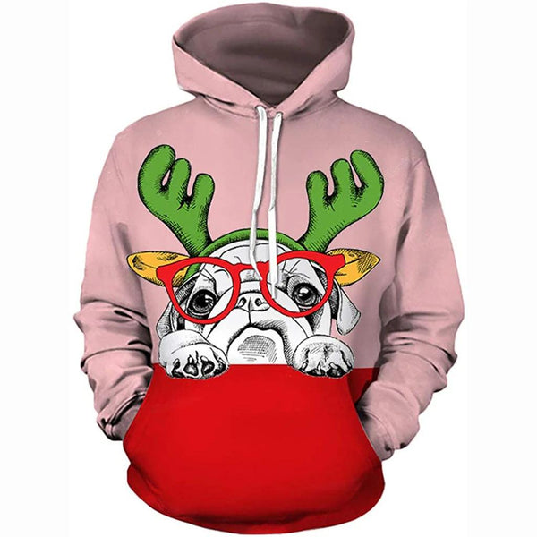 Funny Reindeer Pink Christmas 3D All Over Print | Adult | HP2407