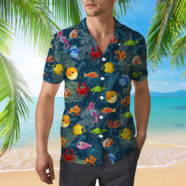 Funny Sea Life Hawaiian Shirt | For Men & Women | HW318-BehighStyle