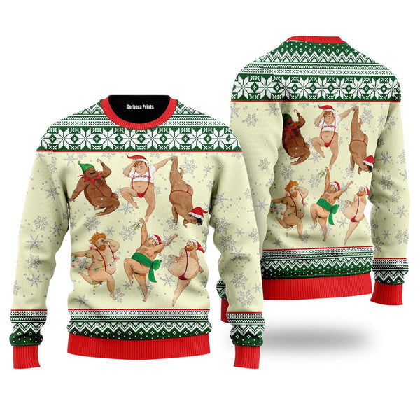 Funny Sexy Man Dance Ugly Christmas Sweater | Adult | US2519