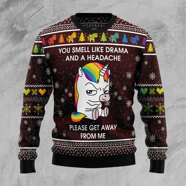 Funny Unicorn Ugly Christmas Sweater | Adult | US2226