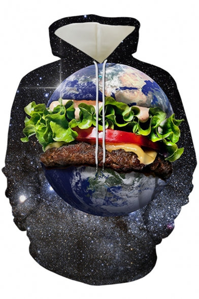 Galaxy Earth Hamburger 3D All Over Print | Adult | HP2288