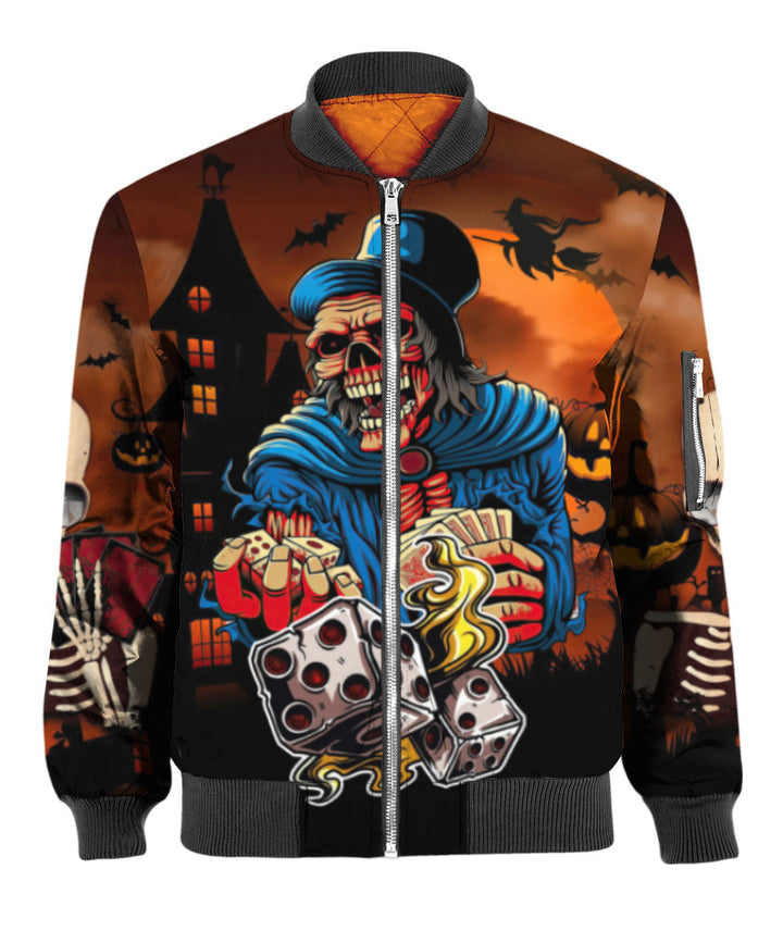 Gambling Skeleton Skull Halloween 3D All Over Print | For Men & Women | Adult | HP1045-BehighStyle