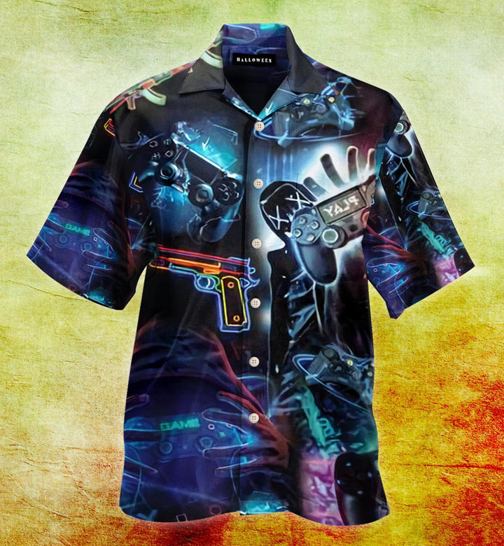 Game Console Leon Hawaiian Shirt | For Men & Women | HW1786-BehighStyle