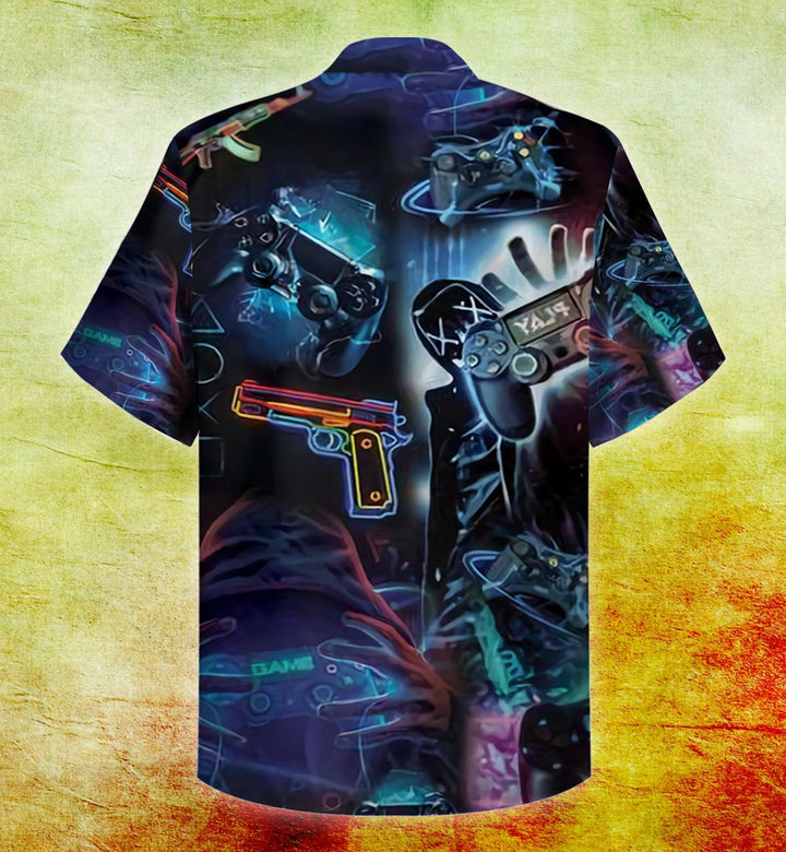 Game Console Leon Hawaiian Shirt | For Men & Women | HW1786-BehighStyle