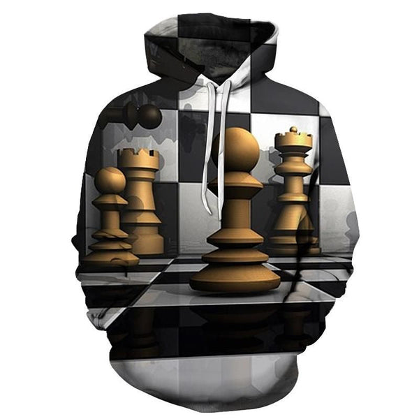 Game Of Chess Grey High Quality 3D All Over Print | For Men & Women | Adult | HP1342-BehighStyle