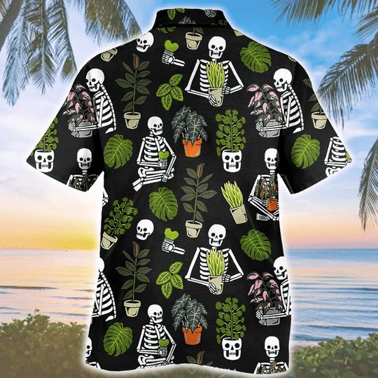 Gardener Skull Pattern Hawaiian Shirt | For Men & Women | HW1581-BehighStyle