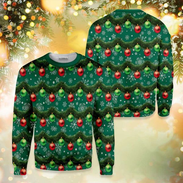 Gaudy Garland Christmas 3D All Over Print | For Men & Women | Adult | HP2128-BehighStyle