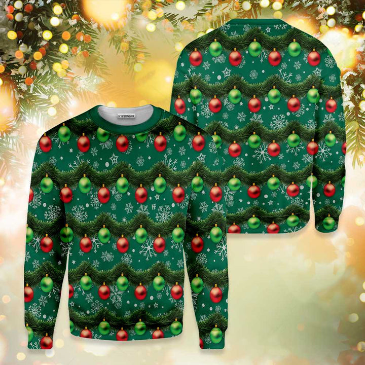 Gaudy Garland Christmas 3D All Over Print | For Men & Women | Adult | HP2128-BehighStyle