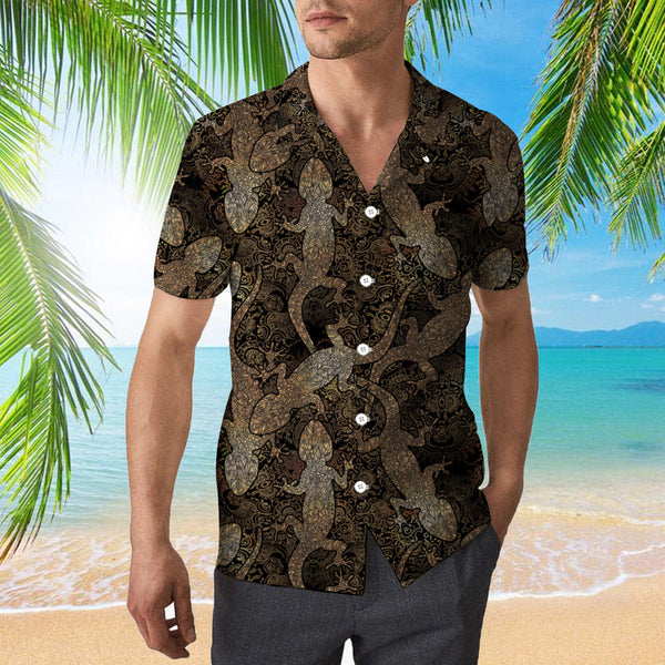 Gecko Lizards Mandala Hawaiian Shirt | For Men & Women | HW806-BehighStyle