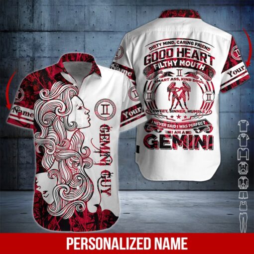 Gemini Girl Custom Name Hawaiian Shirt | For Men & Women | HN376-BehighStyle