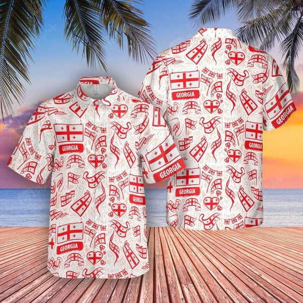 Georgia Flag Hawaiian Shirt | For Men & Women | HW2148-BehighStyle