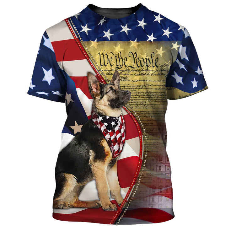 German Shepherd American Patriot 3D All Over Print | For Men & Women | Adult | HP771-BehighStyle