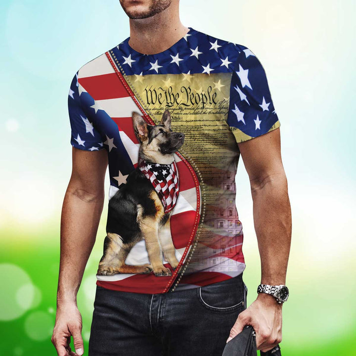 German Shepherd American Patriot 3D All Over Print | For Men & Women | Adult | HP771-BehighStyle