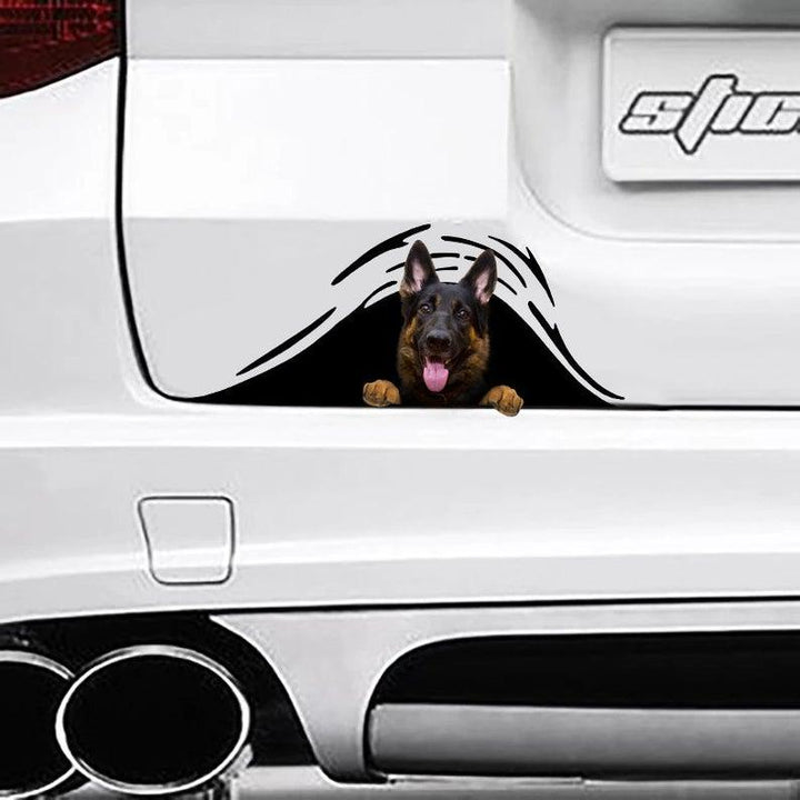 German Shepherd Dog Car Decal Sticker | Waterproof | PVC Vinyl | CCS1824-BehighStyle