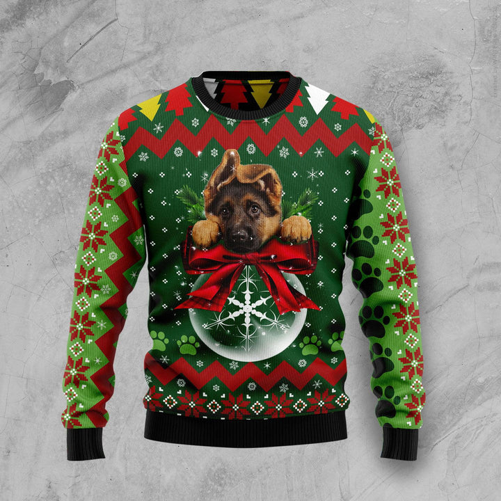 German Shepherd Ornament Ugly Christmas Sweater | For Men & Women | Adult | US1028-BehighStyle