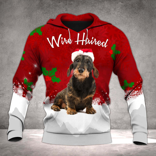 German Wirehaired Pointer Dog Christmas 3D All Over Print | Adult | HP2675