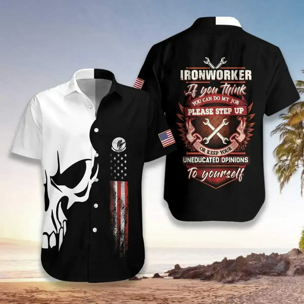 Gift For Dad Fathers Day Ironworker Hawaiian Shirt | For Men & Women | HW2540-BehighStyle