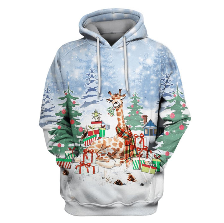 Giraffe On Christmas 3D All Over Print | For Men & Women | Adult | HP1926-BehighStyle