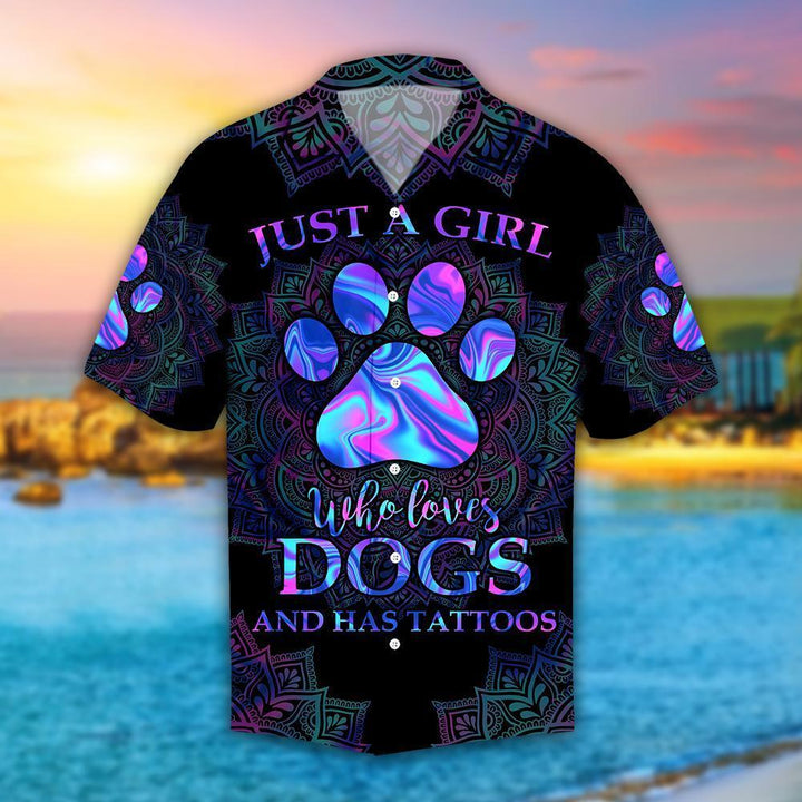 Girl Loves Dog Hawaiian Shirt | For Men & Women | HW531-BehighStyle