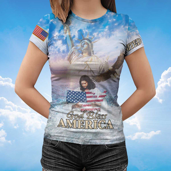 God Bless America Eagle Patriot 3D All Over Print | For Men & Women | Adult | HP767-BehighStyle