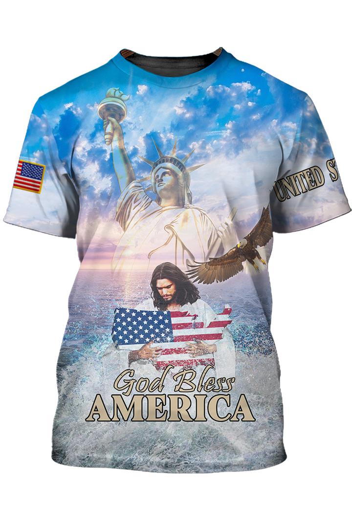 God Bless America Eagle Patriot 3D All Over Print | For Men & Women | Adult | HP767-BehighStyle