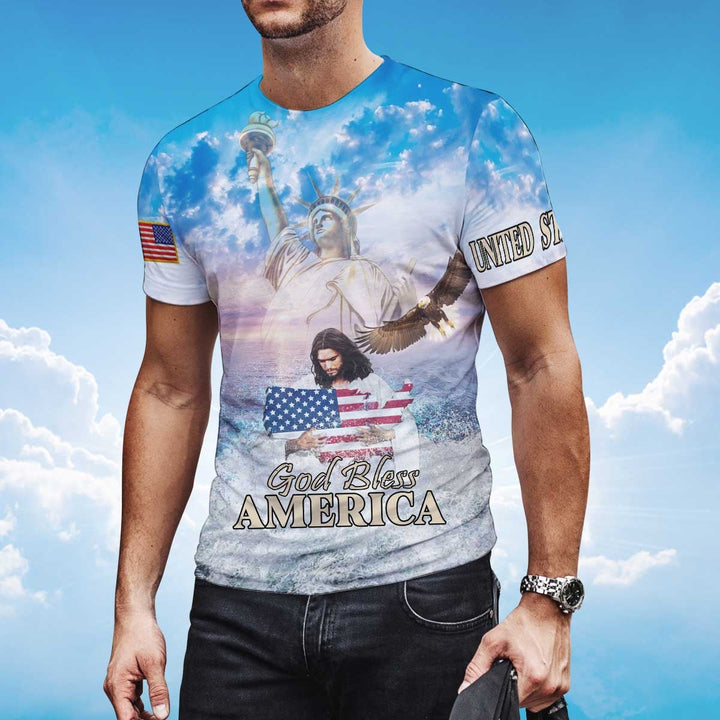 God Bless America Eagle Patriot 3D All Over Print | For Men & Women | Adult | HP767-BehighStyle